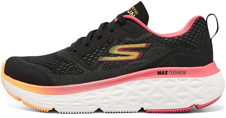 women-skechers-max-cushioning-delta-black-pink-129126-bkhp