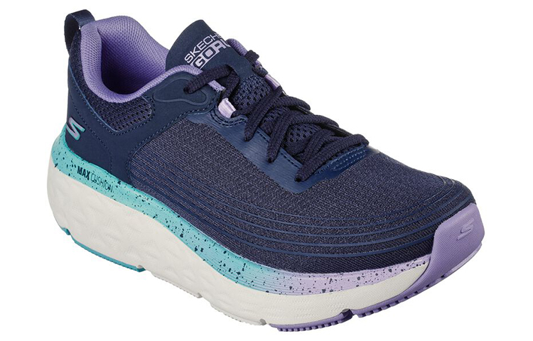 Lookbook (Women) Skechers Max Cushioning Delta 'Blue Purple' 129118-NVPR