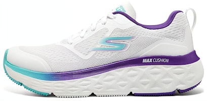 (Women) Skechers Max Cushioning Delta 'White Purple Blue' 129126-WPR (Women) Skechers Max Cushioning Delta 'White Purple Blue' 129126-WPR