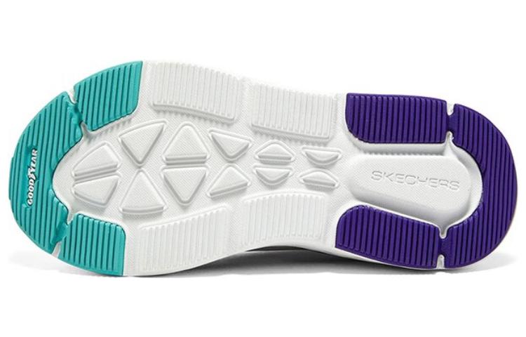 Shop (W) Skechers Max Cushioning Delta 'Blanco Morado Azul' 129126-WPR