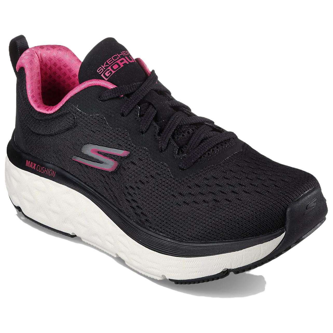 Lookbook (Women) Skechers Max Cushioning Delta Sunset 'Black Pink' 129123-BKPK