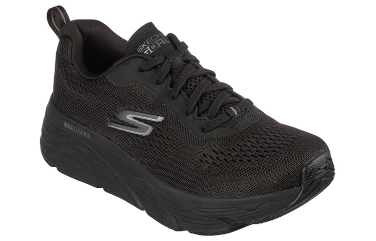 Lookbook Skechers Max Cushioning Elite 精緻輕便 高筒運動跑步鞋 女款 黑色