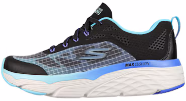 (Women) Skechers Max Cushioning Elite 'Black Blue' 128261-BKAQ (Women) Skechers Max Cushioning Elite 'Black Blue' 128261-BKAQ