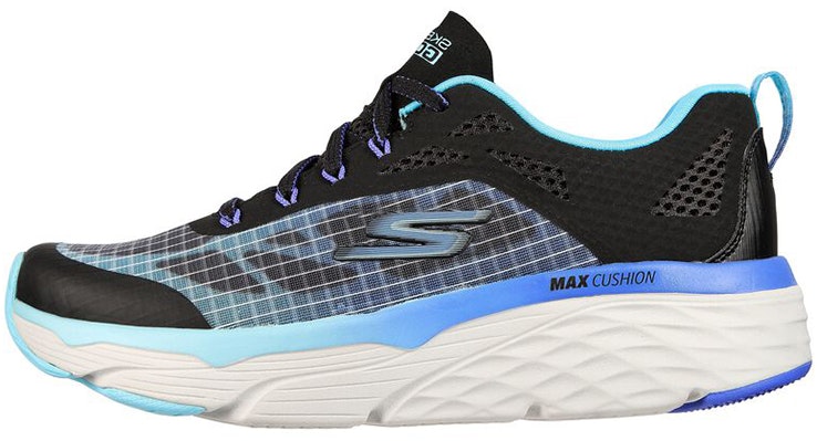 women-skechers-max-cushioning-elite-black-blue-128261-bkaq