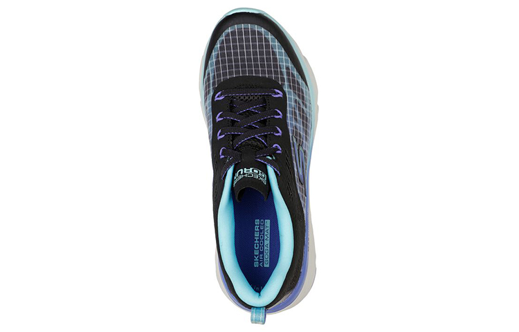 Shop (W) Skechers Max Cushioning Elite 'Hitam Biru' 128261-BKAQ