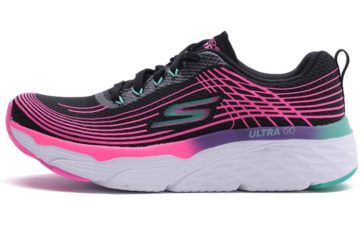 (Women) Skechers Max Cushioning Elite Low-Top Black/Pink 17699-BKMT