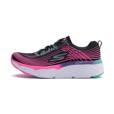 (W) Skechers Max Cushioning Elite Low-Top Black/Pink