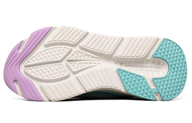 (W) Skechers Max Cushioning Elite Low-Top Running Shoes Grey/Blue 圖 5