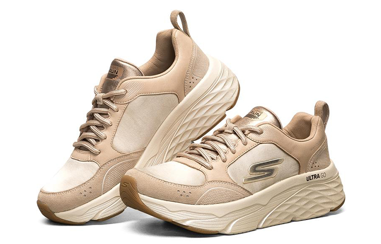 Lookbook (W) Skechers Max Cushioning Elite ''Beige'' 128264-TAN
