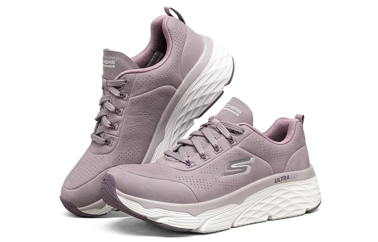 Lookbook (W) Skechers Max Cushioning Elite ''Taupe Beige Weiß'' 128048-LAV