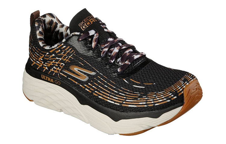 Lookbook (W) Skechers Max Cushioning Elite 'Instinto Salvaje Negro Marrón' 128536-LPD