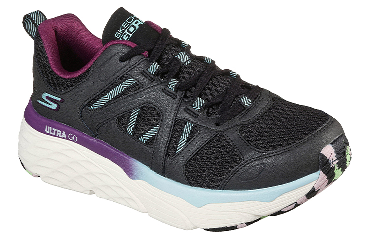 Lookbook (W) 斯凯奇 Max Cushioning Elite '风寒黑紫' 128137-BKAQ