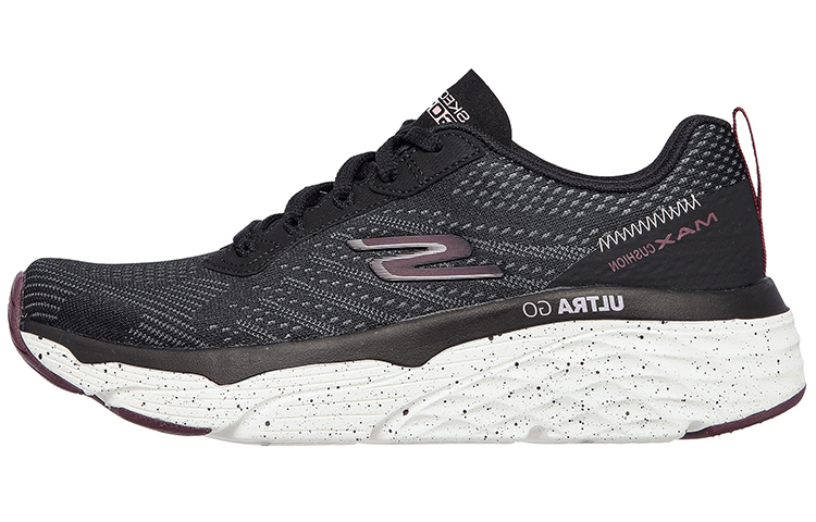 (Women) Skechers Max Cushioning Elite Limitless Intensity Low-Top Running Shoes Black 128269-BKW