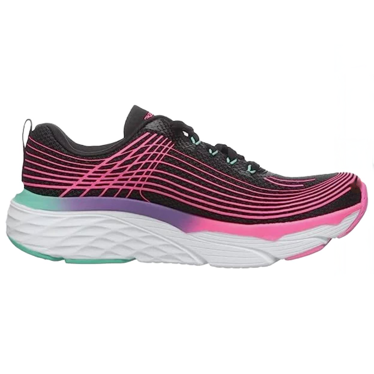 Order (W) Skechers Max Cushioning Elite Basses Noir/Rose 17699-BKMT