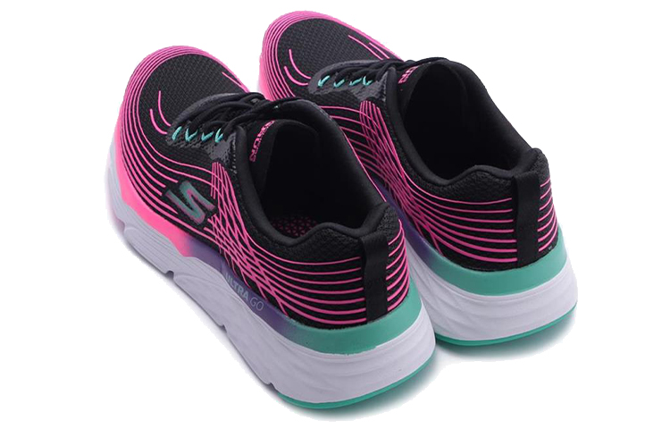 Shop (W) Skechers Max Cushioning Elite Basses Noir/Rose 17699-BKMT