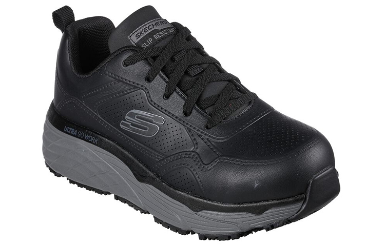 Lookbook (W) 斯凯奇 Max Cushioning Elite Sr '黑灰色' 108065-BLK