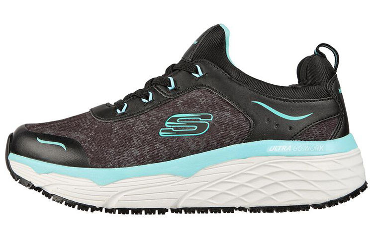 (Women) Skechers Max Cushioning Elite SR 'Black Low-Top Runner' 108036-BKTL