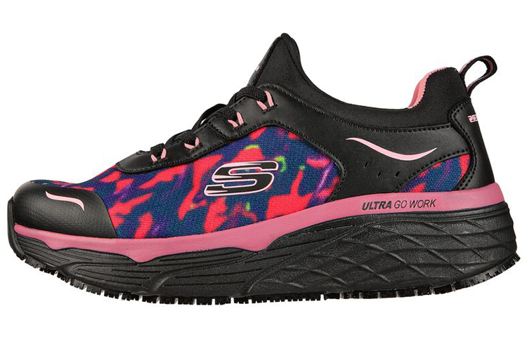 (Women) Skechers Max Cushioning Elite SR 'Black Red' 108036-BKMT