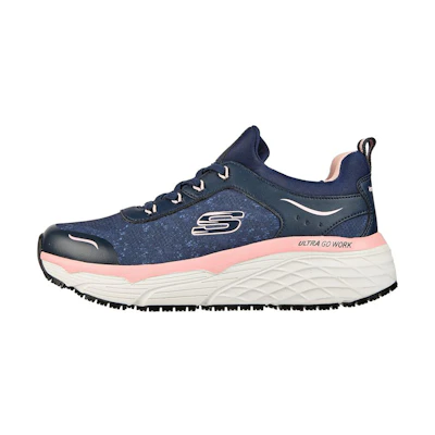 (W) Skechers Max Cushioning Elite SR-Rastip 'Navy Pink'