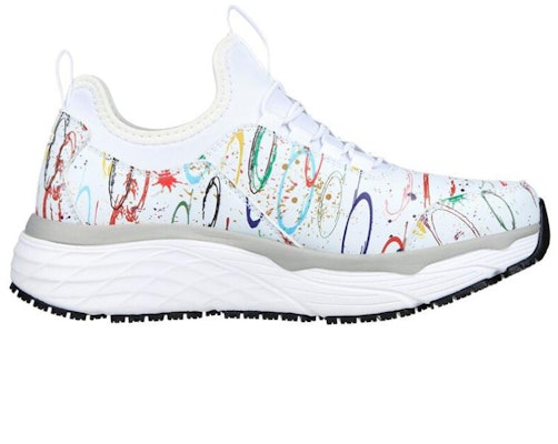 (Women) Skechers Max Cushioning Elite SR 'Serotina White' 108060-WMLT Order (Women) Skechers Max Cushioning Elite SR 'Serotina White' 108060-WMLT
