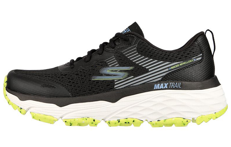 (Women) Skechers Max Cushioning Elite Trail 'Black Lime' 129147-BKLM