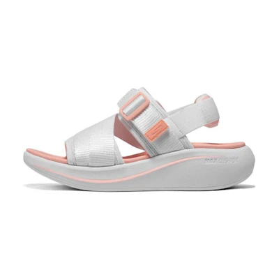 (W) Skechers Max Cushioning Essential Sandal 'Grey Pink'