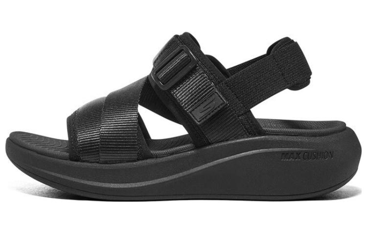 (Women) Skechers Max Cushioning Essential Sandal 'Black' 141603-BBK