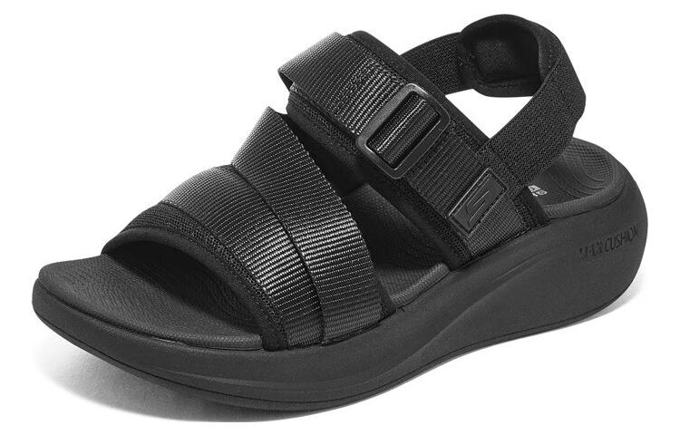 Lookbook (W) スケッチャーズ マックスクッショニング エッセンシャル サンダル (黒) 141603-BBK