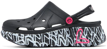(Women) Skechers Max Cushioning Foamies 'Slip Resistant Sport Sandal - Black' 111324-BLK (Women) Skechers Max Cushioning Foamies 'Slip Resistant Sport Sandal - Black' 111324-BLK