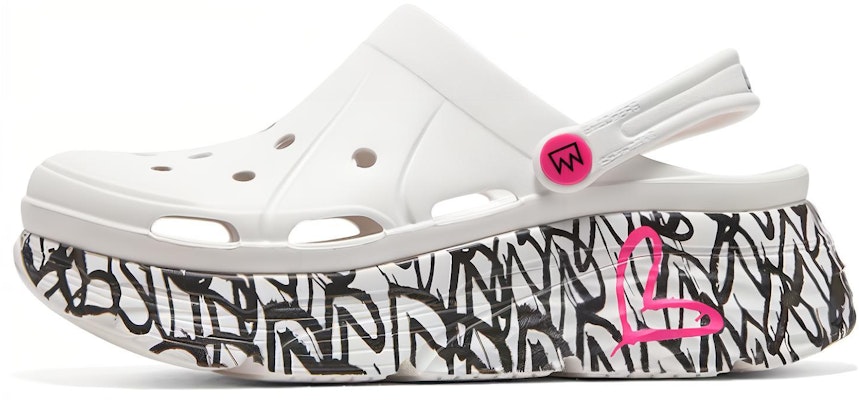 (W) Skechers Max Cushioning Foamies 'Putih Hitam Merah Jambu' 111324-WHT Buy (W) Skechers Max Cushioning Foamies 'Putih Hitam Merah Jambu' 111324-WHT