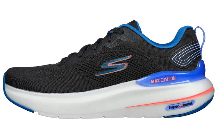 (Women) Skechers Max Cushioning Hyper Burst 'Black Blue' 129291-BKMT