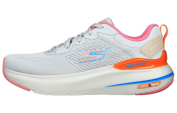 (Women) Skechers Max Cushioning Hyper Burst 'Grey Red' 129291-GYMT