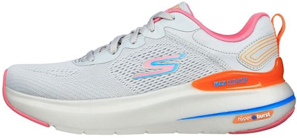 (Women) Skechers Max Cushioning Hyper Burst 'Grey Red' 129291-GYMT (Women) Skechers Max Cushioning Hyper Burst 'Grey Red' 129291-GYMT