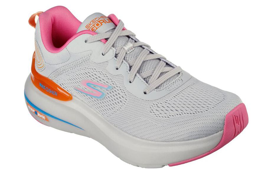 Lookbook (W) スケッチャーズ マックスクッション ハイパーバースト 灰赤 129291-GYMT