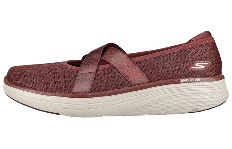 (Women) Skechers Max Cushioning Lite 'Breathe Eazy Maroon' 136722-BURG