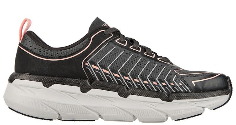 Skechers Max 緩震旗艦 低筒 跑步鞋 女款 黑灰 Order Skechers Max 緩震旗艦 低筒 跑步鞋 女款 黑灰