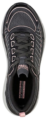 Skechers Max 緩震旗艦 低筒 跑步鞋 女款 黑灰 Shop Skechers Max 緩震旗艦 低筒 跑步鞋 女款 黑灰