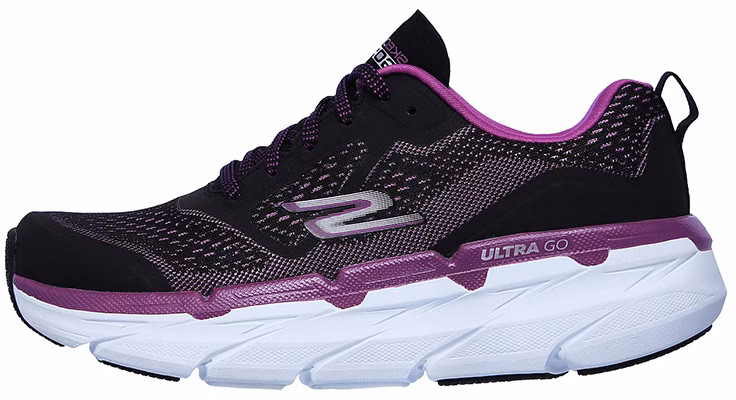 women-skechers-max-cushioning-premier-black-purple-17690-bkpr