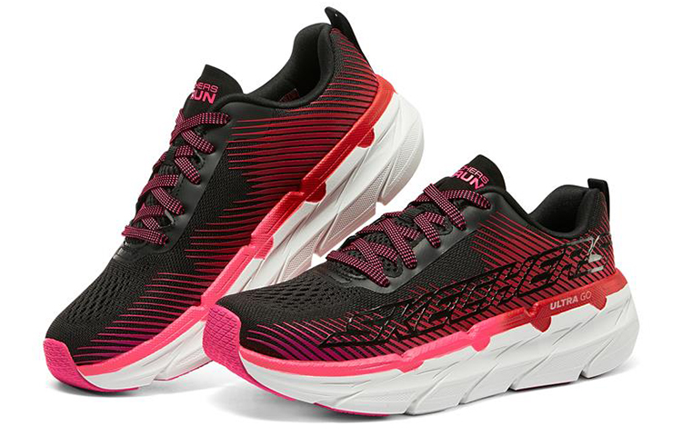 Lookbook (Women) Skechers Max Cushioning Premier 'Black Red' 17692-BKRD