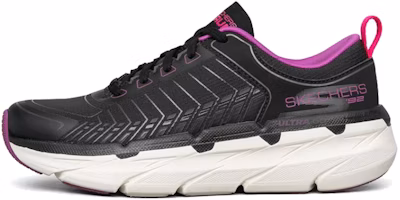 (Women) Skechers Max Cushioning Premier Sports Shoes Black/White/Purple 128133-BKPR (Women) Skechers Max Cushioning Premier Sports Shoes Black/White/Purple 128133-BKPR