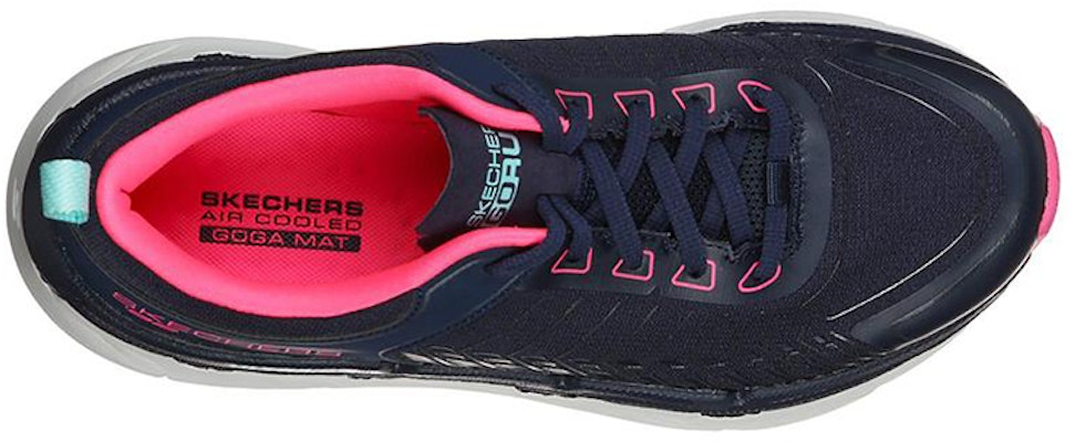 (Women) Skechers Max Cushioning Premier 'Blue Pink Colorblock' 128133-NVHP Shop (Women) Skechers Max Cushioning Premier 'Blue Pink Colorblock' 128133-NVHP