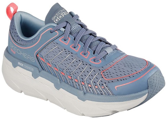 Skechers Max 系列極致緩衝 高筒 跑步鞋 女款 藍色 Lookbook Skechers Max 系列極致緩衝 高筒 跑步鞋 女款 藍色
