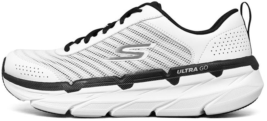 (Women) Skechers Max Cushioning Premier 'White Grey Black' 128258-WBK Buy (Women) Skechers Max Cushioning Premier 'White Grey Black' 128258-WBK