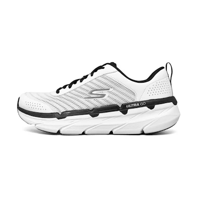 (W) Skechers Max Cushioning Premier 'White Grey Black'