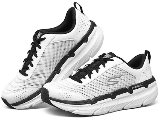 (Women) Skechers Max Cushioning Premier 'White Grey Black' 128258-WBK Lookbook (Women) Skechers Max Cushioning Premier 'White Grey Black' 128258-WBK