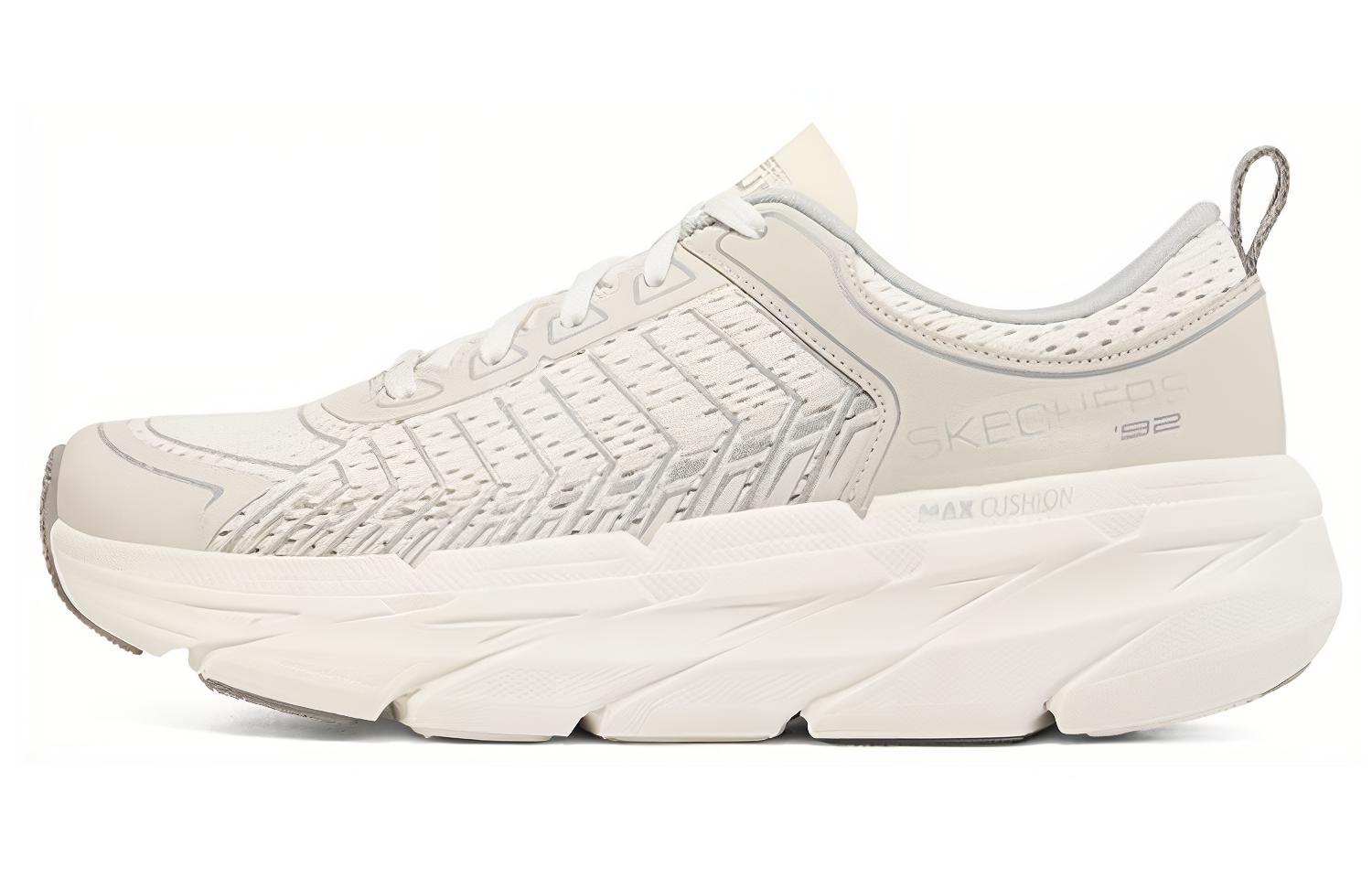(Women) Skechers Max Cushioning Premier Low-Top Running Shoes White/Grey 128254-WGY