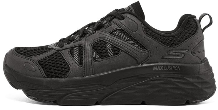 women-skechers-max-cushioning-running-shoes-black-128137-bbk