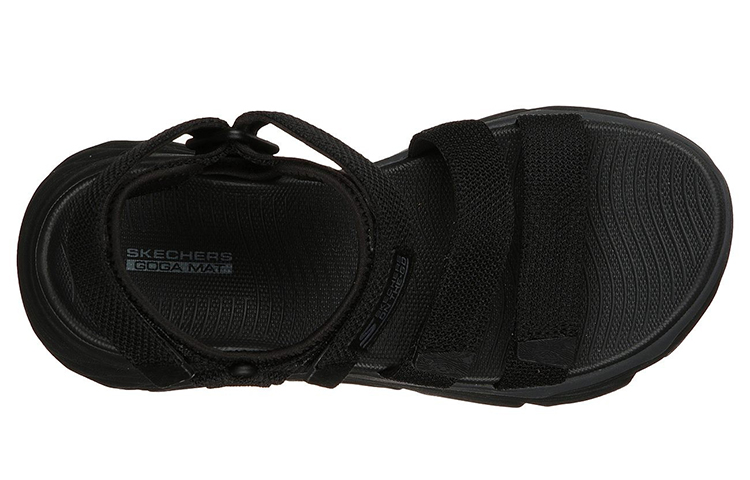 Lookbook (W) レディース スケッチャーズ マックス クッショニング サンダル 'オールブラック' 140120-BBK 140120-BBK