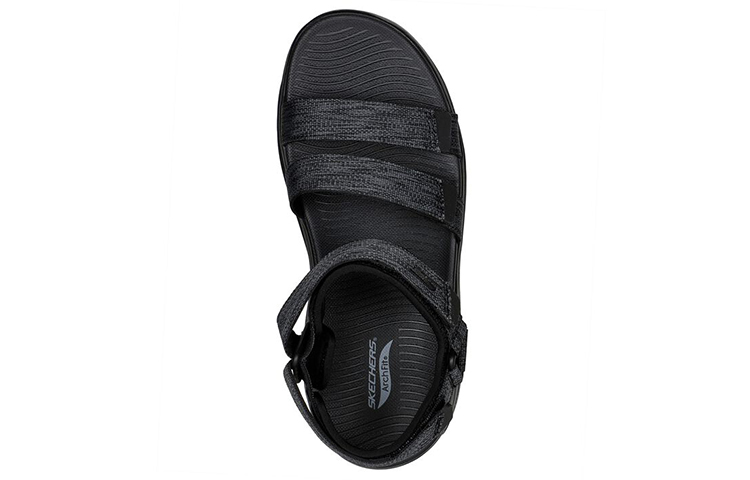 Shop (Women) Skechers Max Cushioning Sandal 'Black' 140553-BKGY