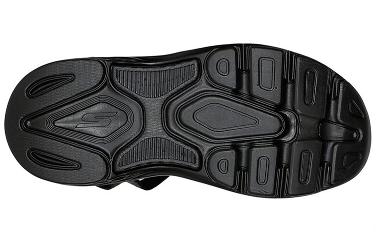 Purchase (Women) Skechers Max Cushioning Sandal 'Black' 140553-BKGY